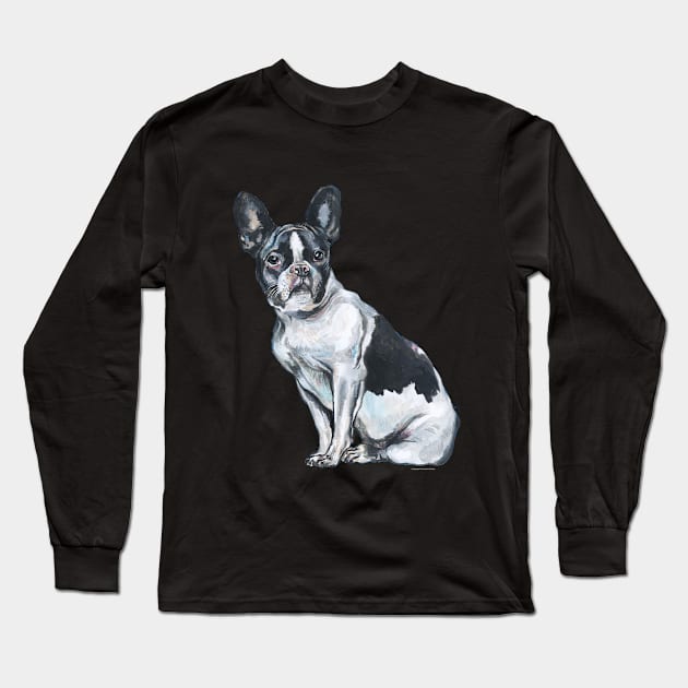 French Bulldog. Long Sleeve T-Shirt by FanitsaArt